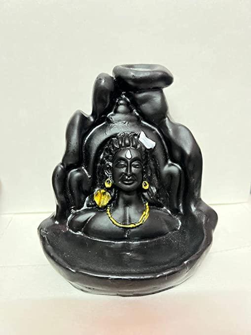 Smoke Fountain Lord Shiva Cone Incense Holder Showpiece with 101 Free Smoke Backflow